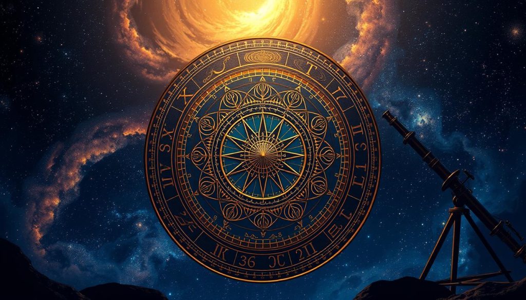 A captivating astrological horoscope illustration, showcasing an ornate zodiac wheel against a backdrop of celestial imagery. The foreground features a central mandala-like arrangement of astrological symbols, rendered in rich, metallic tones that catch the light. The middle ground depicts a starry night sky, with swirling nebulae and shimmering stars. In the background, subtle silhouettes of ancient astronomical instruments, such as an armillary sphere and a telescope, suggest the historical and scientific foundations of astrology. The overall composition conveys a sense of mysticism, wisdom, and the interconnectedness of the cosmos, reflecting the theme of the article's section on the astrological perspective for 05.01.2026. A captivating astrological horoscope illustration, showcasing an ornate zodiac wheel against a backdrop of celestial imagery. The foreground features a central mandala-like arrangement of astrological symbols, rendered in rich, metallic tones that catch the light. The middle ground depicts a starry night sky, with swirling nebulae and shimmering stars. In the background, subtle silhouettes of ancient astronomical instruments, such as an armillary sphere and a telescope, suggest the historical and scientific foundations of astrology. The overall composition conveys a sense of mysticism, wisdom, and the interconnectedness of the cosmos, reflecting the theme of the article's section on the astrological perspective for 05.01.2026.