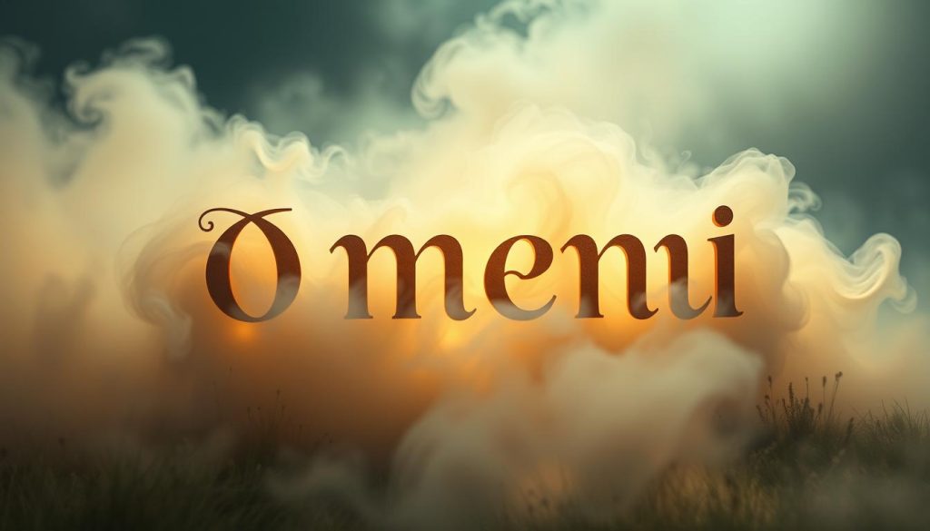 A serene, mystical scene depicting the name "імені" in ornate, calligraphic lettering. The letters emerge from a swirling mist, illuminated by a soft, warm glow. The background is a hazy, dreamlike landscape with subtle hints of nature - perhaps a meadow or forest. The lighting is dramatic yet ambient, creating a sense of enchantment and intrigue. The overall composition is balanced and symmetrical, guiding the viewer's eye to the focal point of the name. The style is a blend of traditional Ukrainian calligraphy and modern, ethereal elements, evoking a sense of timelessness and the mystical power of names. A serene, mystical scene depicting the name "імені" in ornate, calligraphic lettering. The letters emerge from a swirling mist, illuminated by a soft, warm glow. The background is a hazy, dreamlike landscape with subtle hints of nature - perhaps a meadow or forest. The lighting is dramatic yet ambient, creating a sense of enchantment and intrigue. The overall composition is balanced and symmetrical, guiding the viewer's eye to the focal point of the name. The style is a blend of traditional Ukrainian calligraphy and modern, ethereal elements, evoking a sense of timelessness and the mystical power of names.