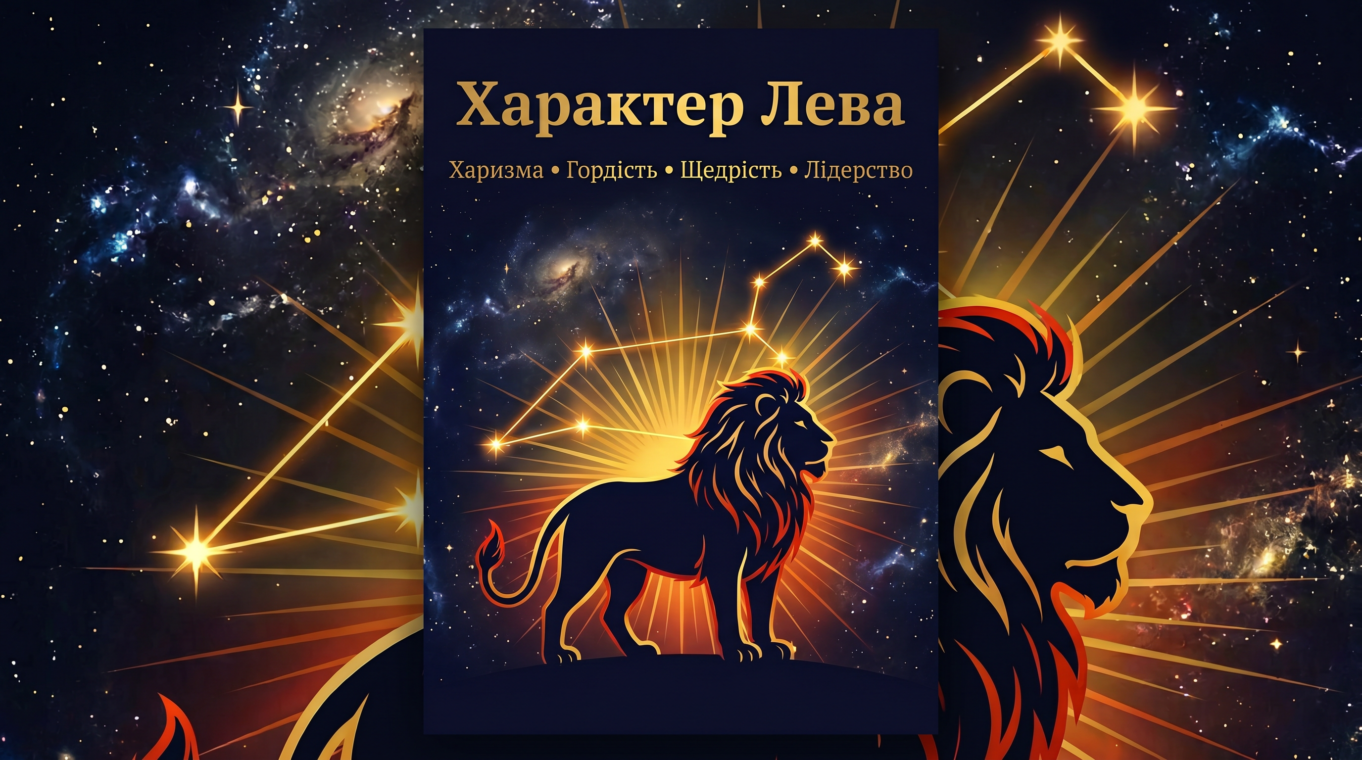 Характер Лева — вогонь, харизма, лідерство